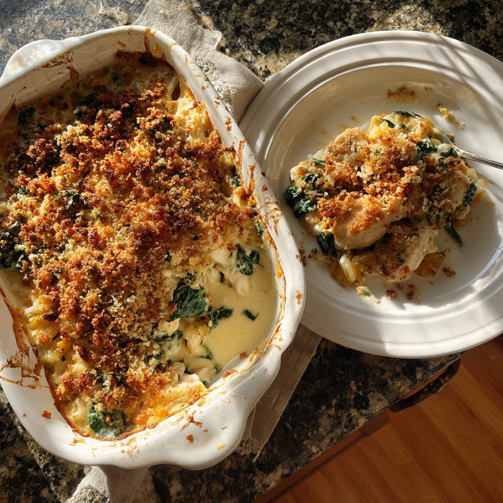 Comfort Food Creamy Chicken Bake