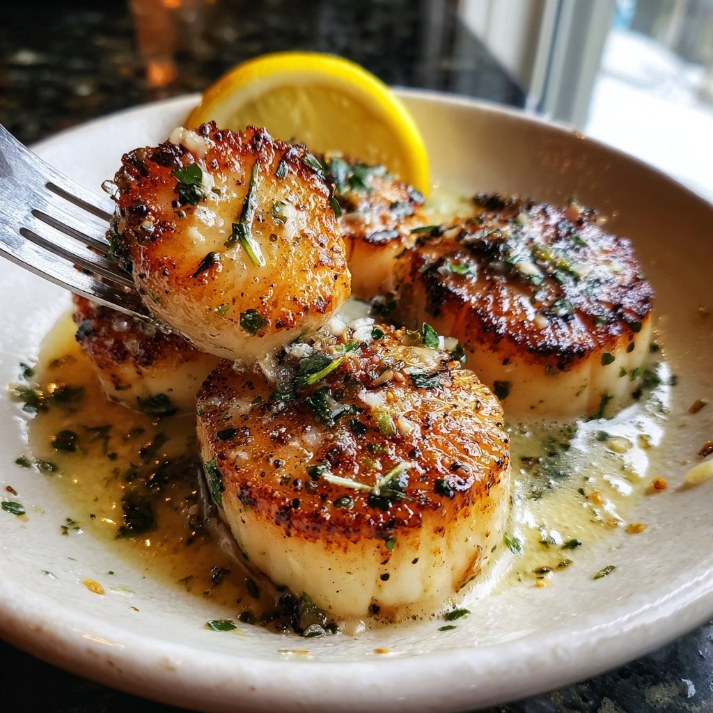 Seared Scallops with Lemon Beurre Blanc