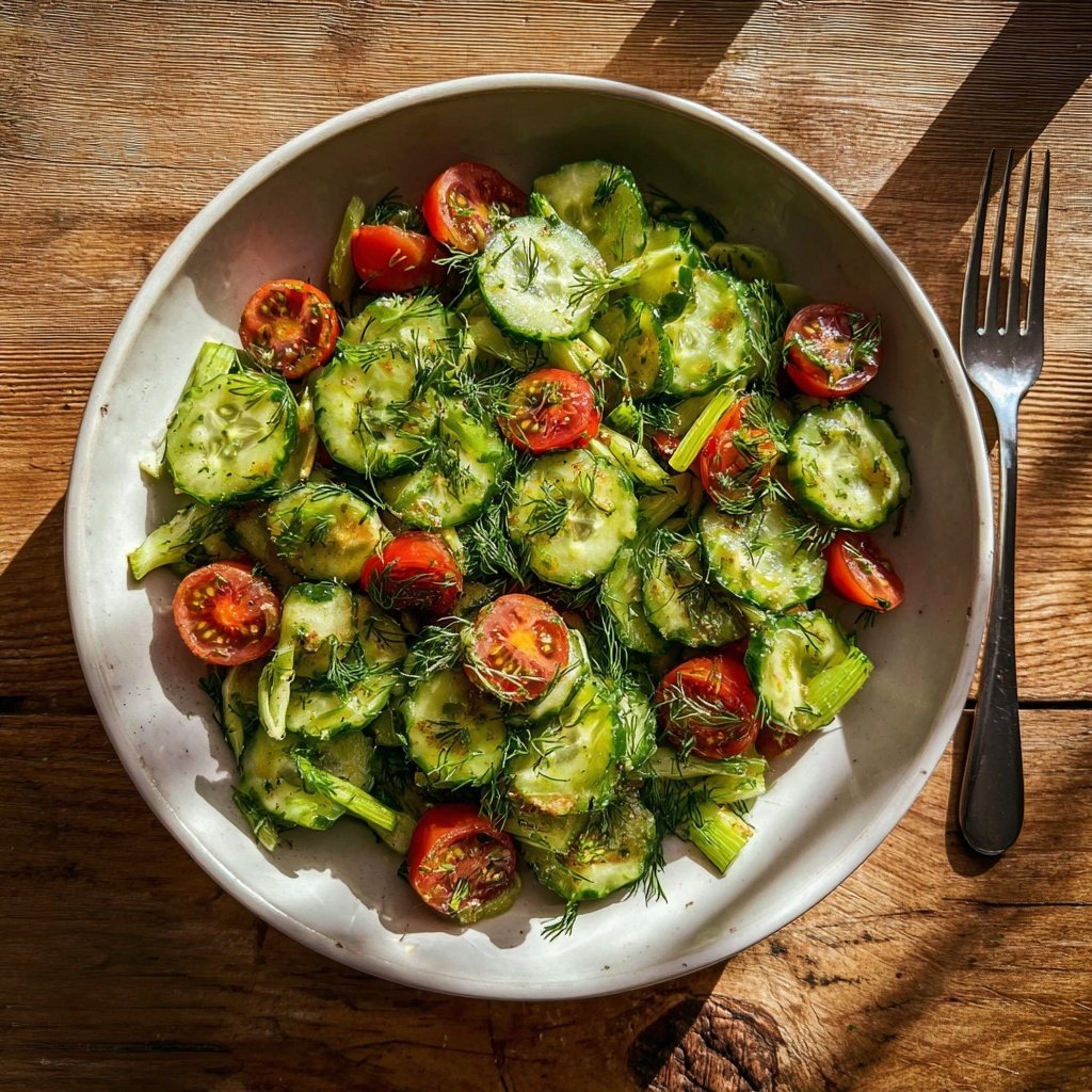 Celery And Dill Garden Salad