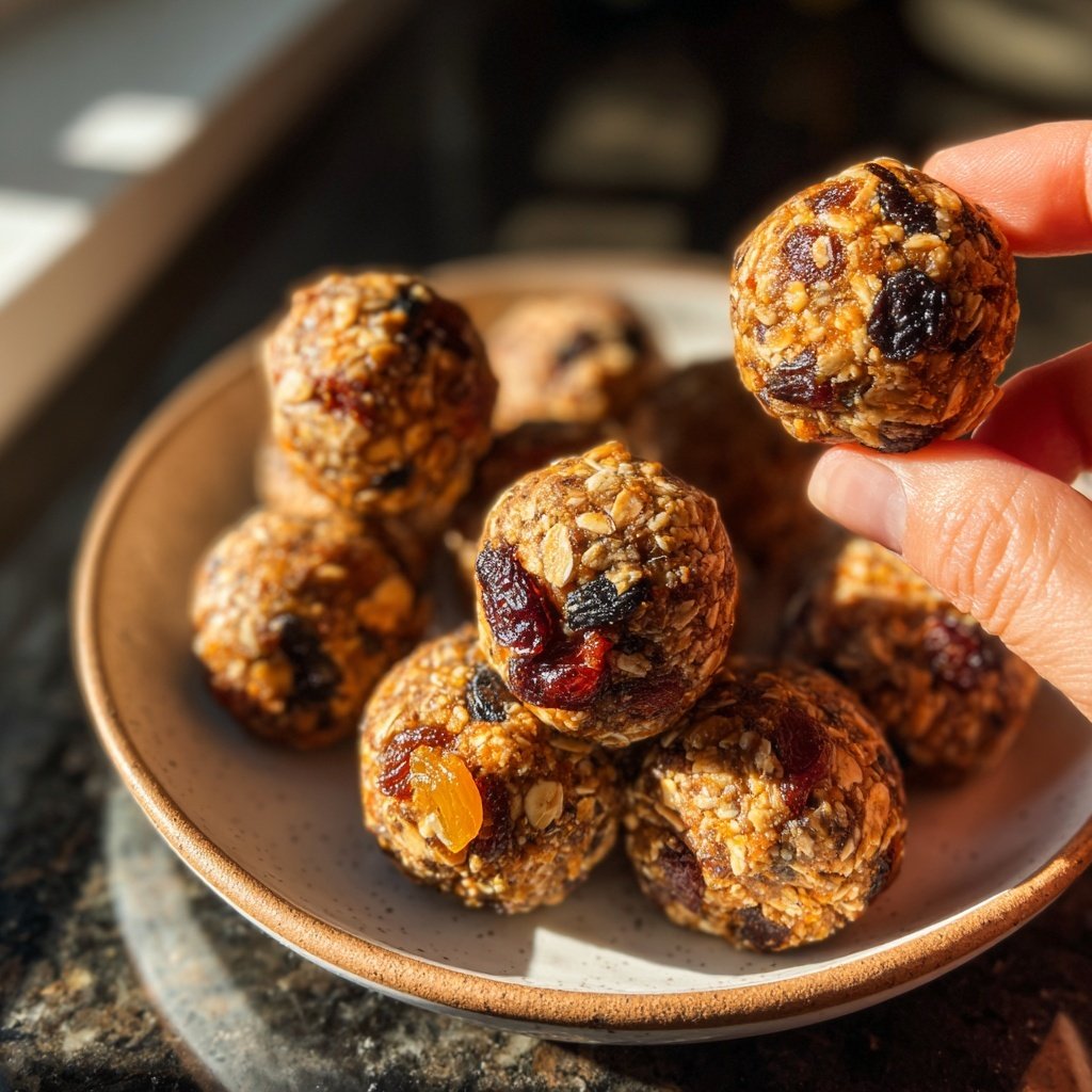 Healthy Snack Energy Balls With Oats