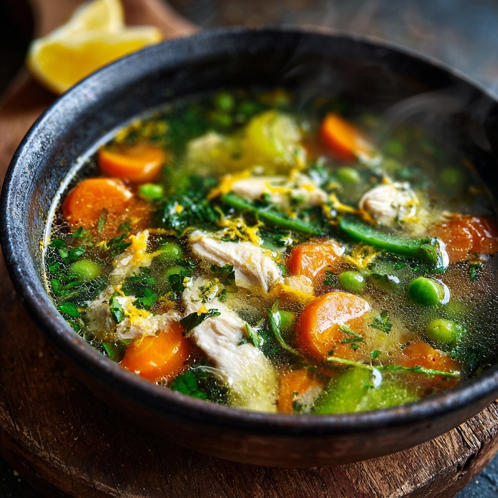 Spring Chicken Soup With Lemon