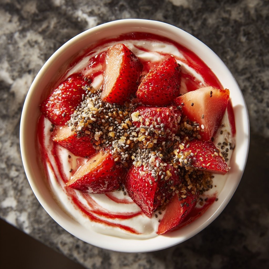 Strawberry Chia Yogurt Snack Swirl