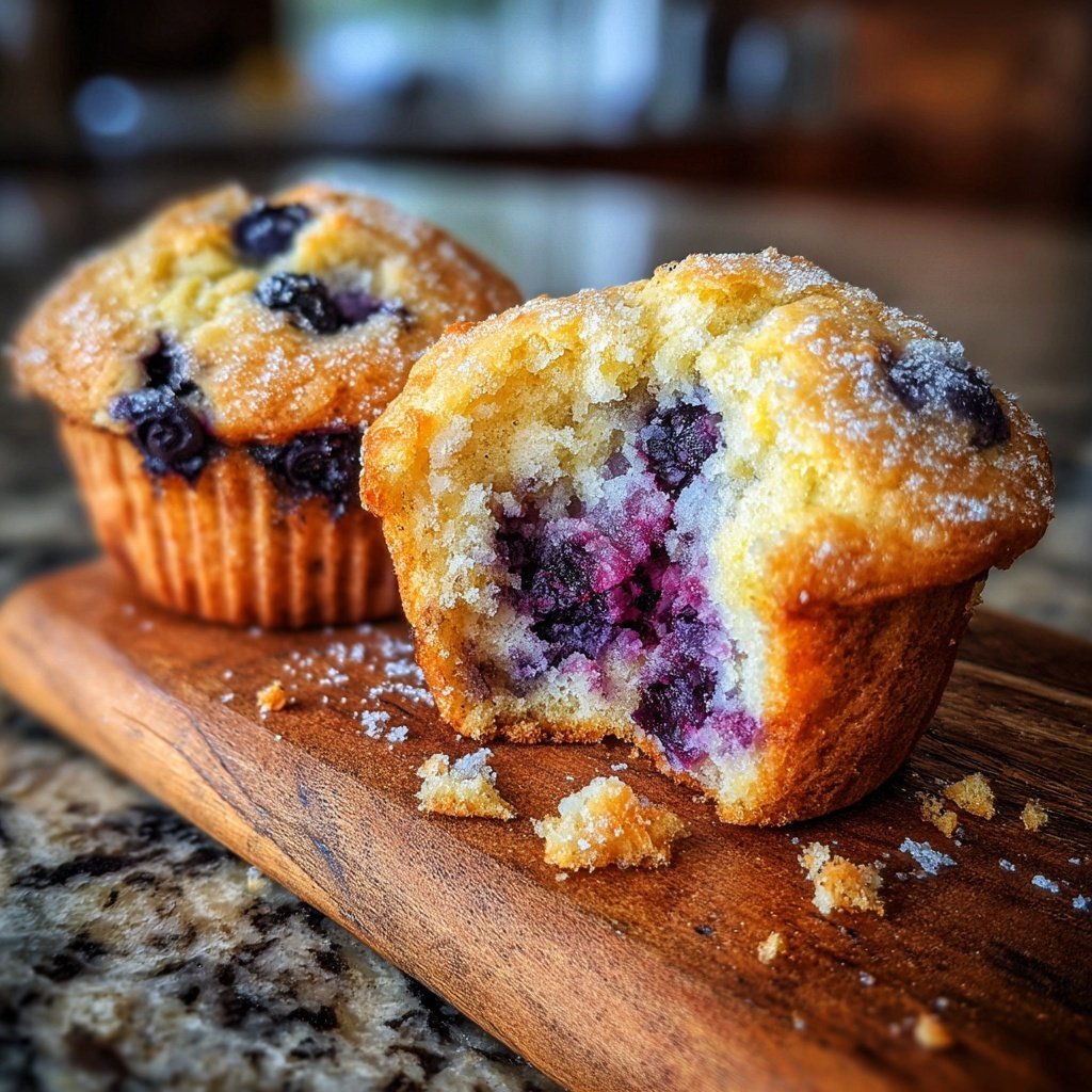 Blueberry Lemon Ricotta Muffins