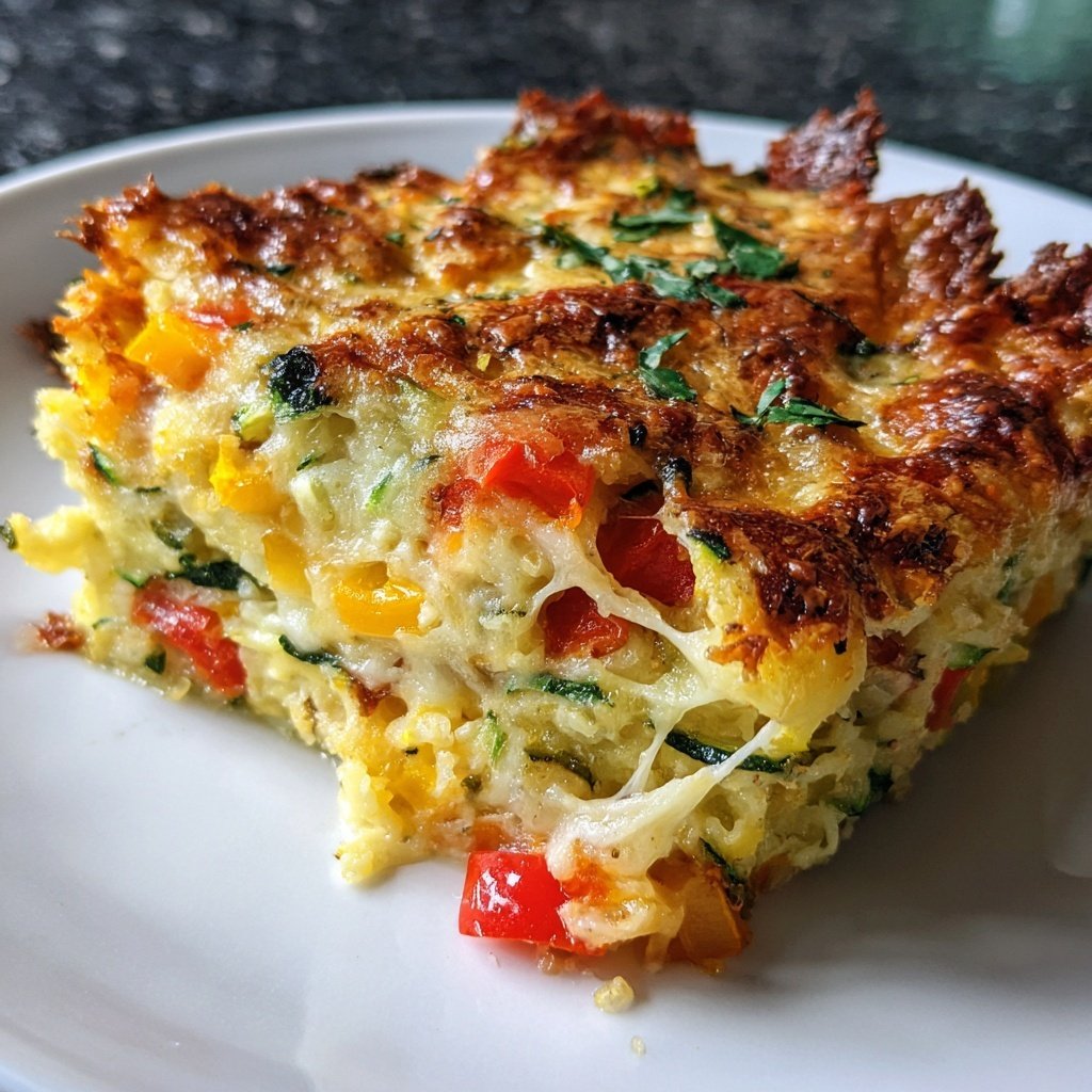Baked Zucchini Ricotta Veggie Bake