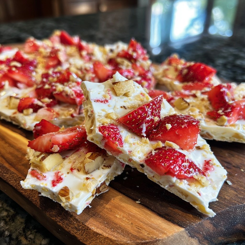 Strawberry Yogurt Bark