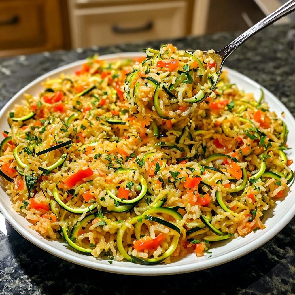 Healthy Zucchini Rice Skillet