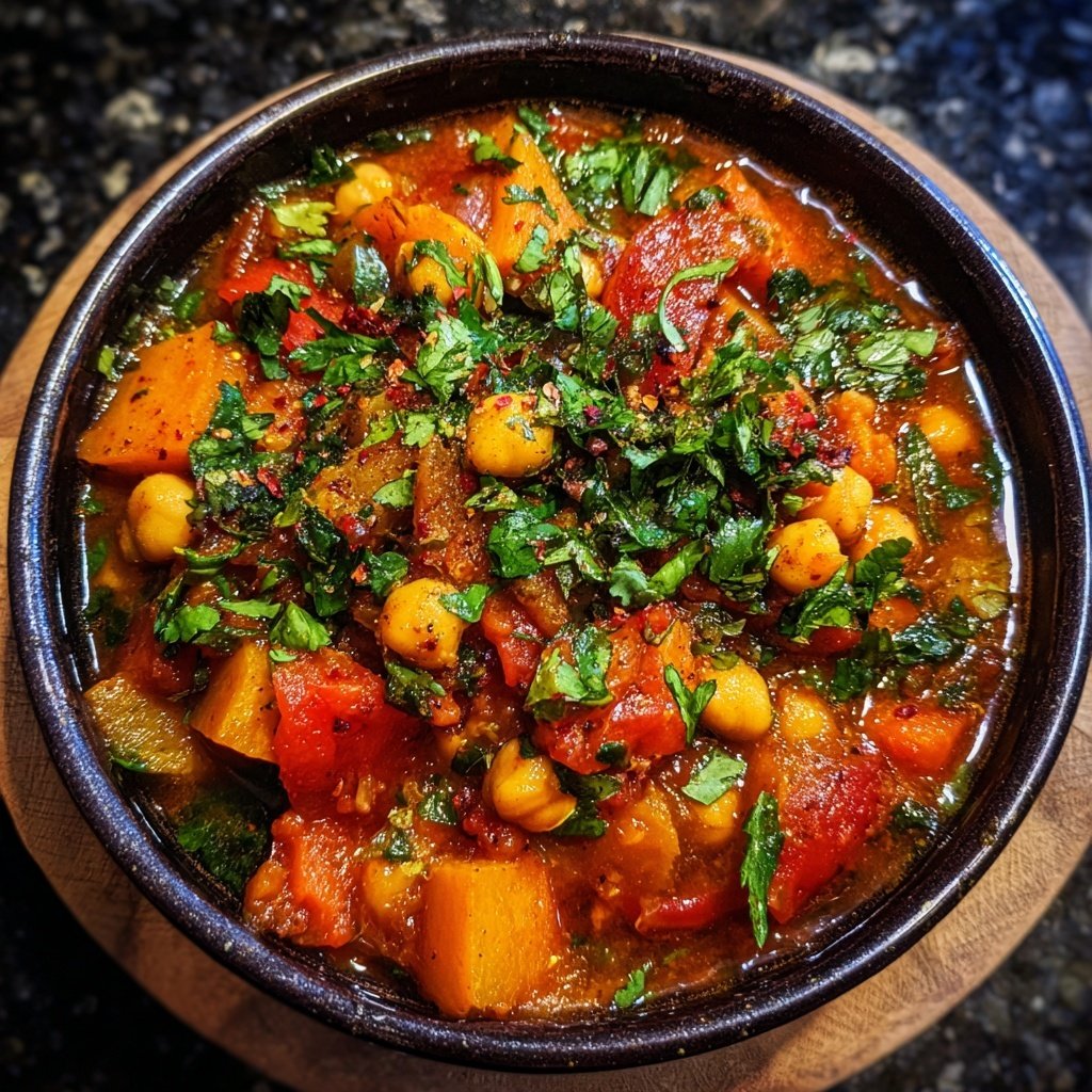 Healthy Dinner Tomato Chickpea Stew
