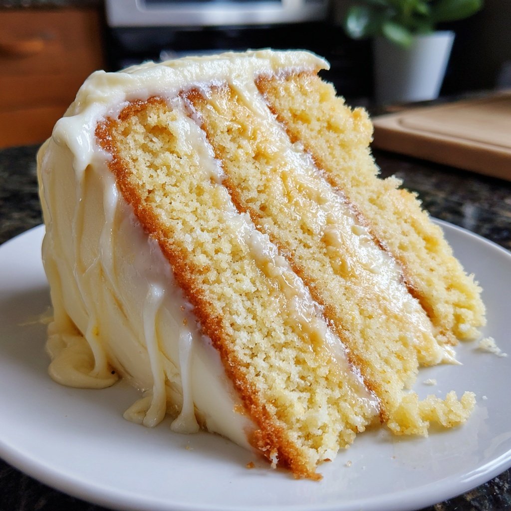 Vanilla Cake With Butter Frosting