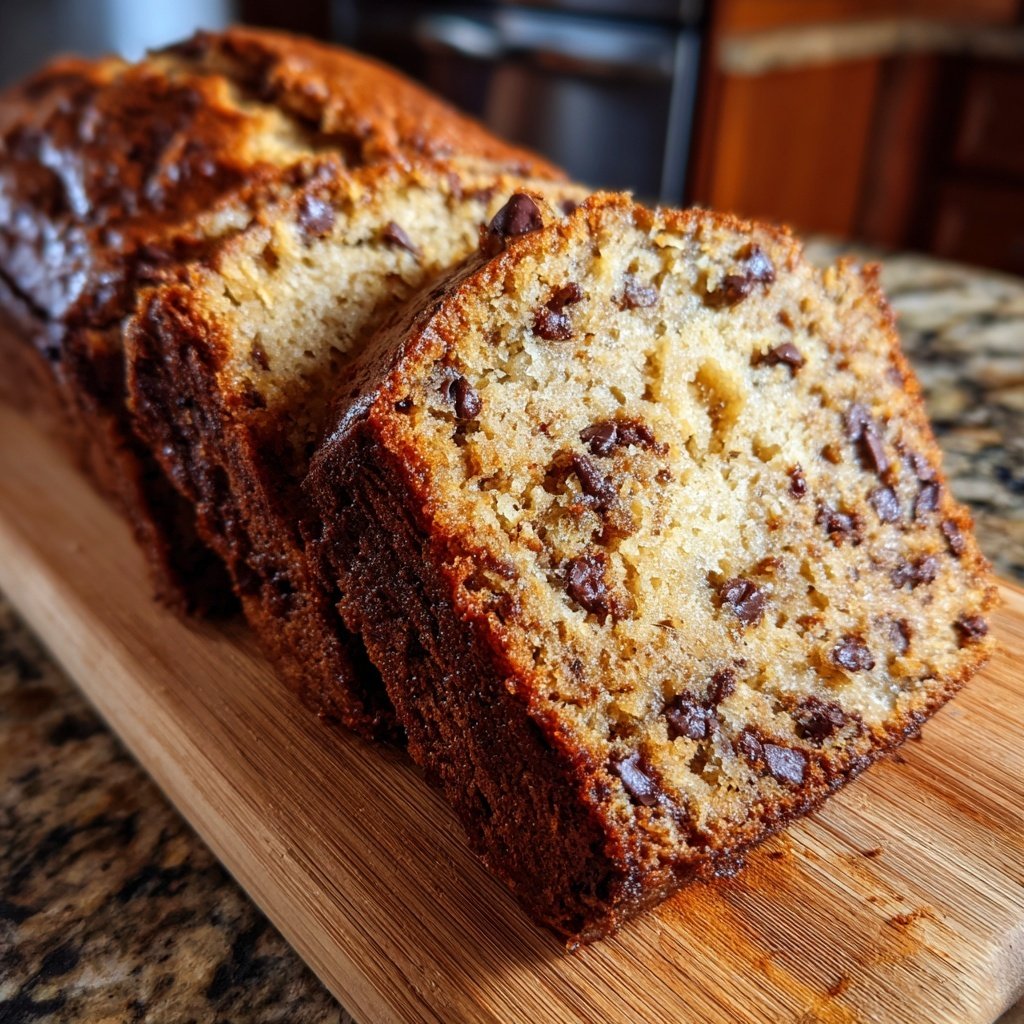 Banana Bread with Mini Chocolate Chips Recipe