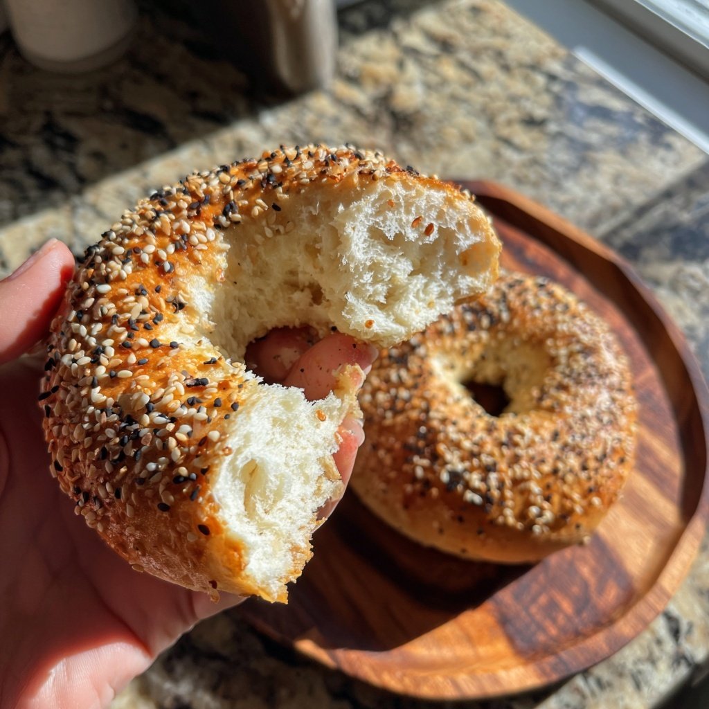 Air Fryer Yogurt Bagels