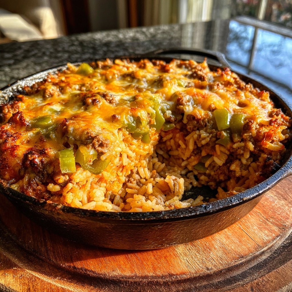 Hamburger Meat And Rice Casserole